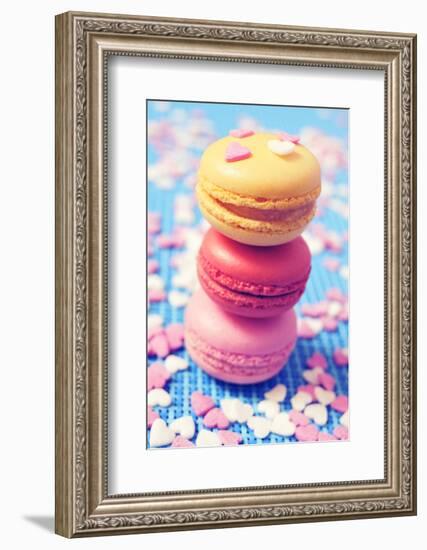 Some Appetizing Macarons of Different Flavors-nito-Framed Photographic Print