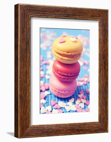 Some Appetizing Macarons of Different Flavors-nito-Framed Photographic Print
