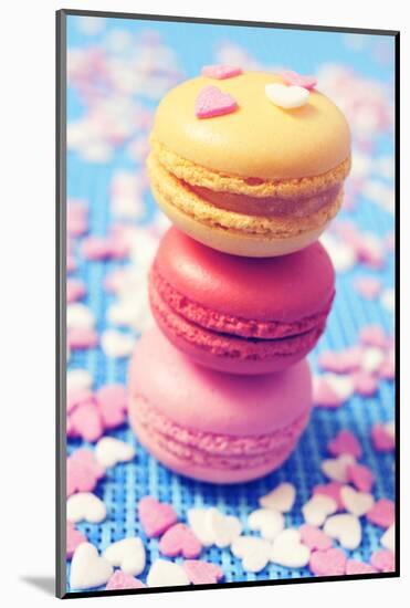 Some Appetizing Macarons of Different Flavors-nito-Mounted Photographic Print