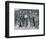 Some cheerful wounded from the Neuve Chapelle fighting, wearing captured German helmets, 1915-Unknown-Framed Photographic Print