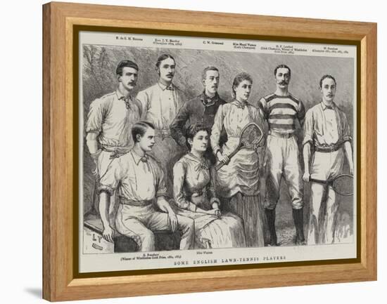 Some English Lawn-Tennis Players-null-Framed Premier Image Canvas