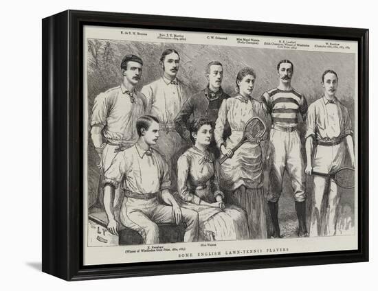 Some English Lawn-Tennis Players-null-Framed Premier Image Canvas