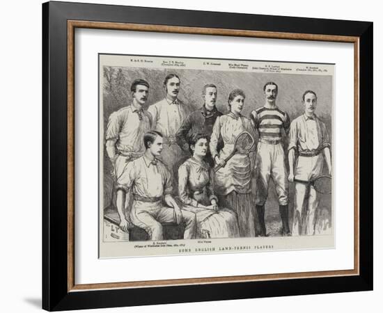 Some English Lawn-Tennis Players-null-Framed Giclee Print