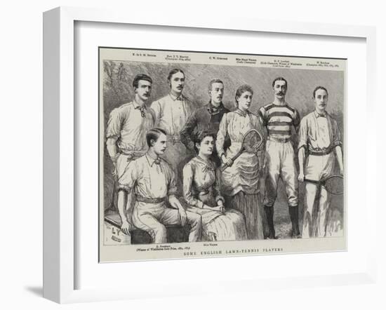 Some English Lawn-Tennis Players-null-Framed Giclee Print