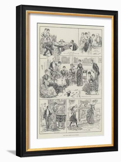 Some Indoor Games for Long Evenings-Edward Morant Cox-Framed Giclee Print