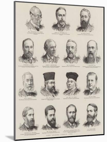 Some Leading London Jews-null-Mounted Giclee Print