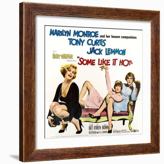 Some Like it Hot, 1959-null-Framed Premium Giclee Print