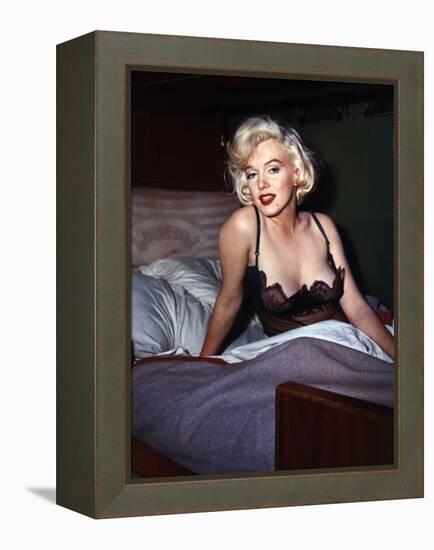 Some Like it Hot, Marilyn Monroe, Directed by Billy Wilder, 1959-null-Framed Stretched Canvas