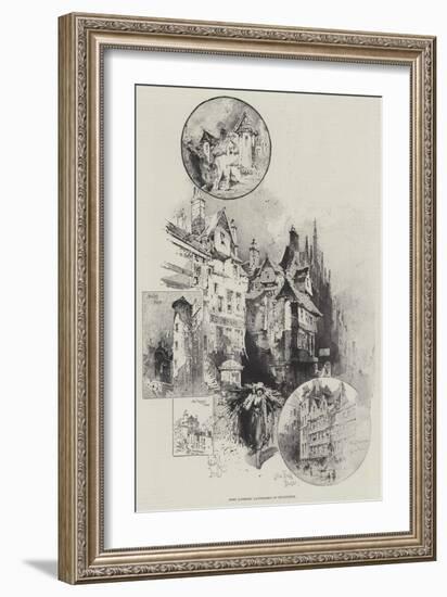 Some Literary Landmarks of Edinburgh-Herbert Railton-Framed Giclee Print