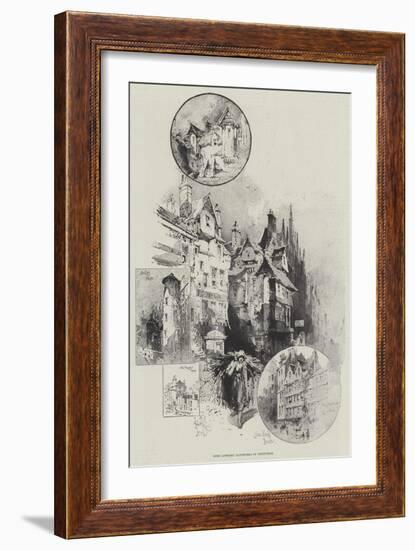 Some Literary Landmarks of Edinburgh-Herbert Railton-Framed Giclee Print