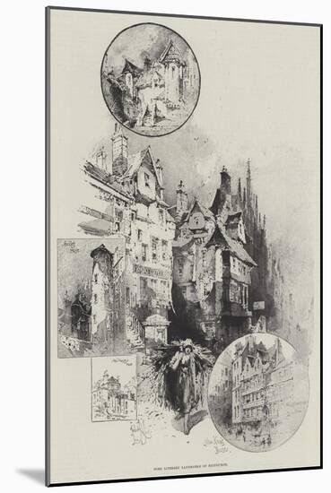 Some Literary Landmarks of Edinburgh-Herbert Railton-Mounted Giclee Print