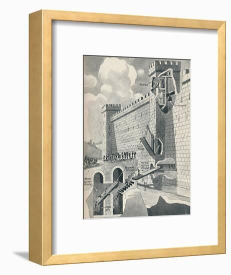 'Some Marvellous Methods by which the Medieval Castles Were Defended', c1934-Unknown-Framed Giclee Print