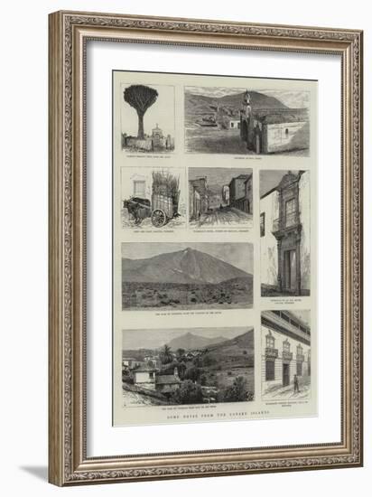 Some Notes from the Canary Islands-null-Framed Giclee Print