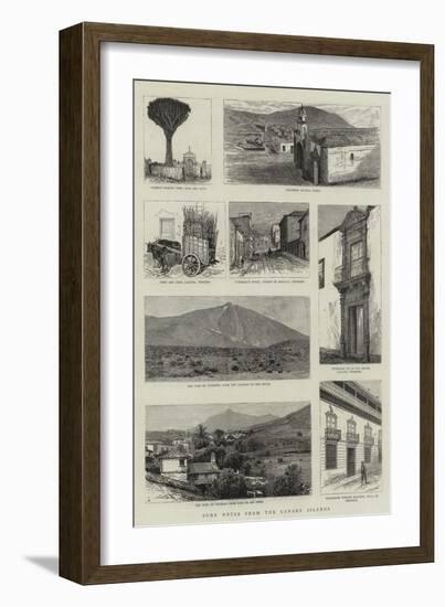 Some Notes from the Canary Islands-null-Framed Giclee Print