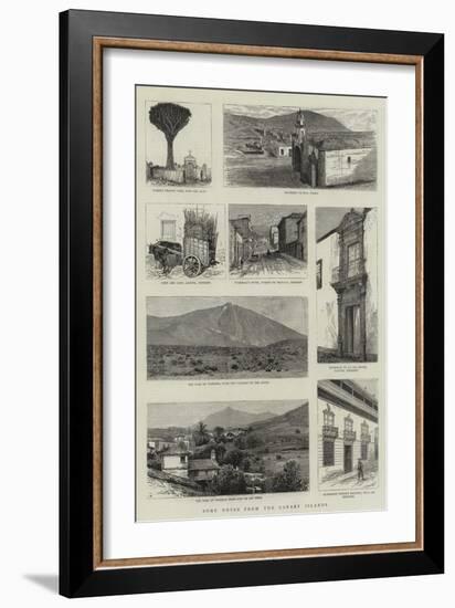 Some Notes from the Canary Islands-null-Framed Giclee Print