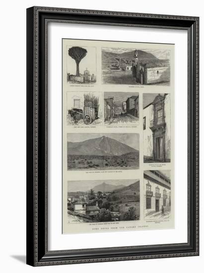 Some Notes from the Canary Islands-null-Framed Giclee Print
