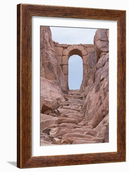 Some of the 3750 Steps of Repentance with an Archway on the Route to the Summit of Mount Sinai-null-Framed Giclee Print