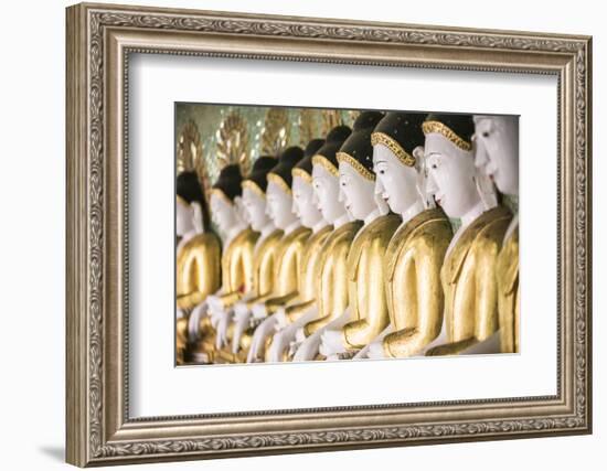 Some of the 45 Large Buddha Images at Umin Thounzeh, Mandalay, Myanmar (Burma)-Matthew Williams-Ellis-Framed Photographic Print