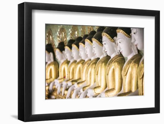 Some of the 45 Large Buddha Images at Umin Thounzeh, Mandalay, Myanmar (Burma)-Matthew Williams-Ellis-Framed Photographic Print