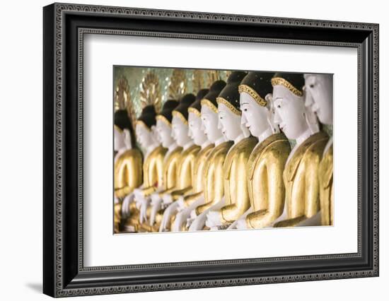 Some of the 45 Large Buddha Images at Umin Thounzeh, Mandalay, Myanmar (Burma)-Matthew Williams-Ellis-Framed Photographic Print