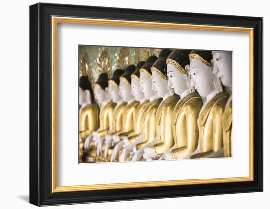 Some of the 45 Large Buddha Images at Umin Thounzeh, Mandalay, Myanmar (Burma)-Matthew Williams-Ellis-Framed Photographic Print