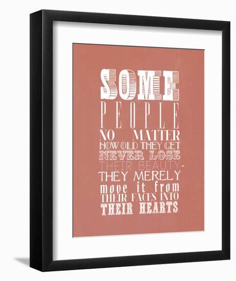 Some People No Matter How Old They Get Never Lose-null-Framed Art Print