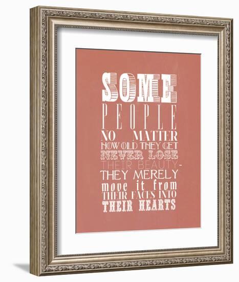 Some People No Matter How Old They Get Never Lose-null-Framed Art Print