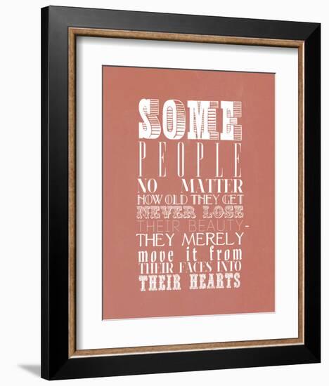 Some People No Matter How Old They Get Never Lose-null-Framed Art Print