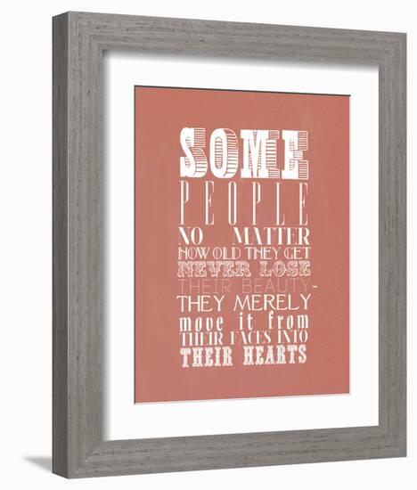 Some People No Matter How Old They Get Never Lose-null-Framed Art Print