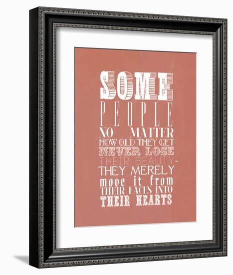 Some People No Matter How Old They Get Never Lose-null-Framed Art Print