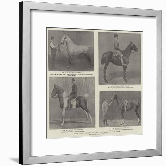 Some Prize Winners at the Royal Dublin Horse Show-null-Framed Giclee Print