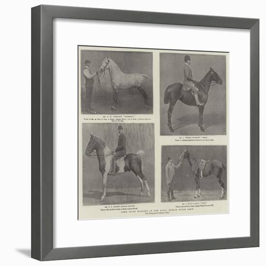 Some Prize Winners at the Royal Dublin Horse Show-null-Framed Giclee Print