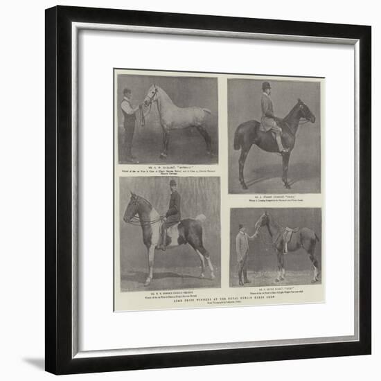 Some Prize Winners at the Royal Dublin Horse Show-null-Framed Giclee Print