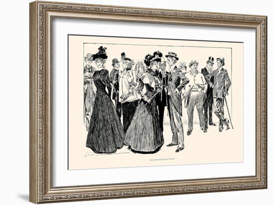 Some Professional People-Charles Dana Gibson-Framed Art Print