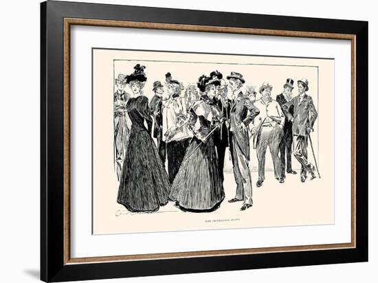 Some Professional People-Charles Dana Gibson-Framed Art Print