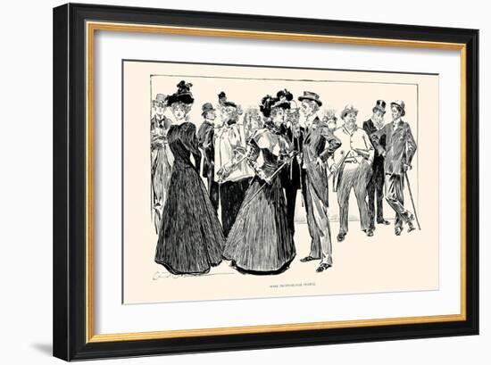 Some Professional People-Charles Dana Gibson-Framed Art Print