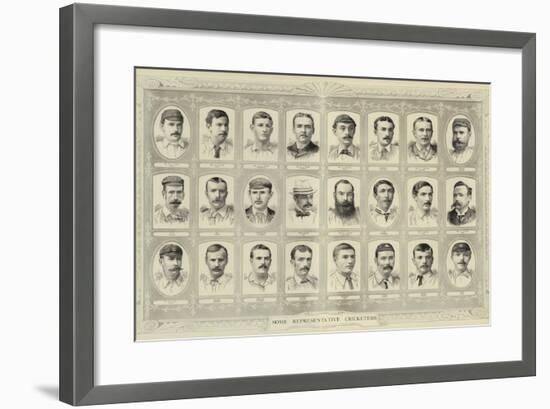 Some Representative Cricketers-null-Framed Giclee Print