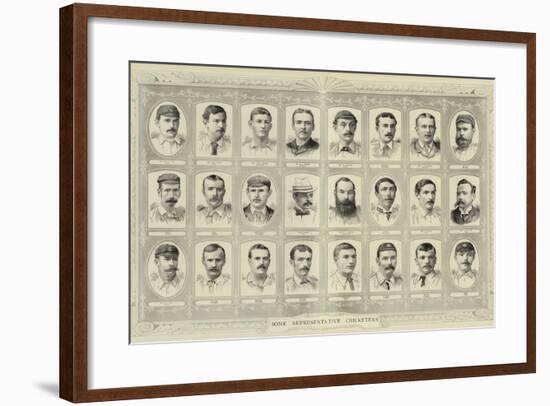 Some Representative Cricketers-null-Framed Giclee Print