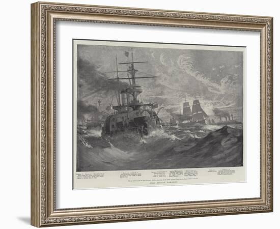 Some Russian War-Ships-Fred T. Jane-Framed Giclee Print