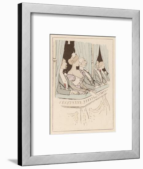 Some Very Stiff-Necked Theatregoers in the Box at a London Theatre-MARS (Maurice Bonvoisin)-Framed Art Print