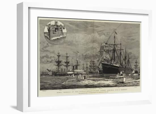 Some Vessels of the Evolutionary Fleet, under Admiral Sir G Hornby-William Lionel Wyllie-Framed Giclee Print