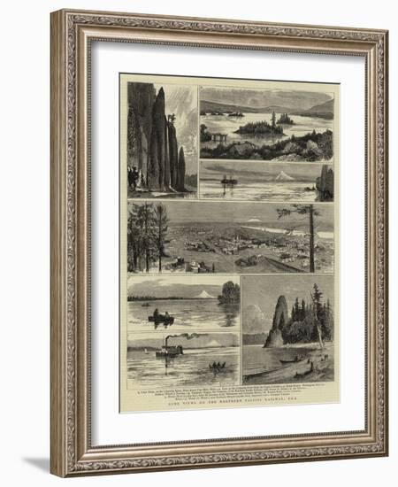Some Views on the Northern Pacific Railway, Usa-null-Framed Giclee Print