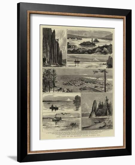 Some Views on the Northern Pacific Railway, Usa-null-Framed Giclee Print