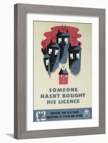 Someone Hasn't Bought His Licence-null-Framed Art Print