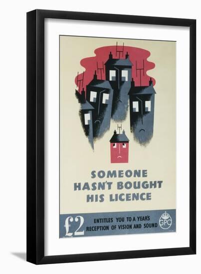 Someone Hasn't Bought His Licence-null-Framed Art Print