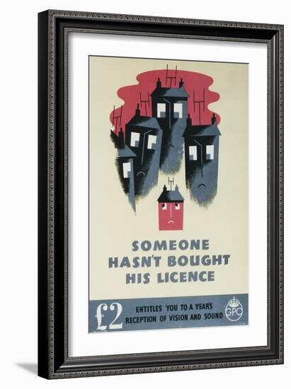 Someone Hasn't Bought His Licence-null-Framed Art Print