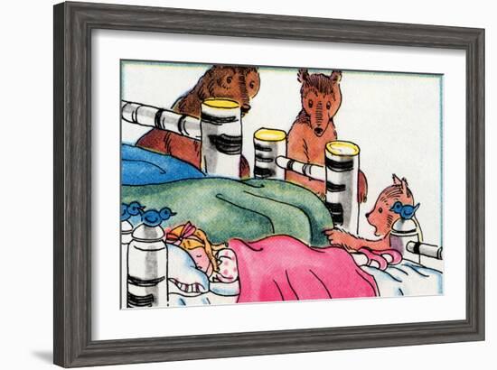 Someone Is Sleeping In My Bed-Julia Letheld Hahn-Framed Art Print