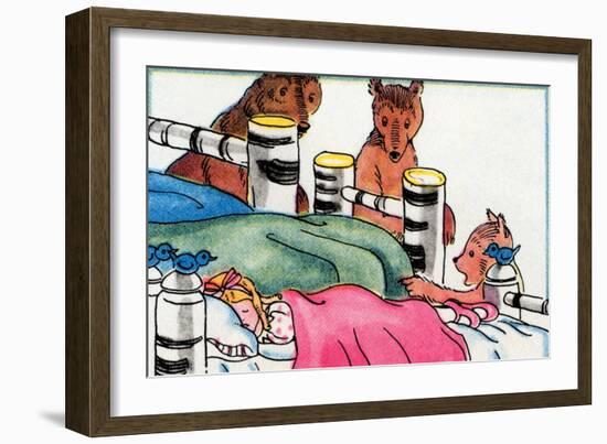 Someone Is Sleeping In My Bed-Julia Letheld Hahn-Framed Art Print
