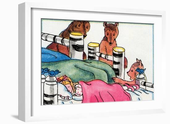 Someone Is Sleeping In My Bed-Julia Letheld Hahn-Framed Art Print