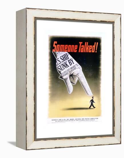 Someone Talked! Poster-Henry Koerner-Framed Premier Image Canvas